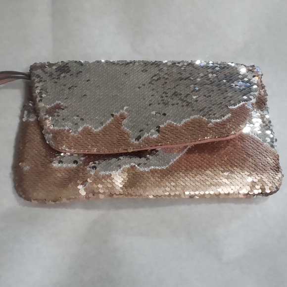 Two-Way Sequin Flap Clutch - A New Day™ Rose/Silve - Picture 5 of 8